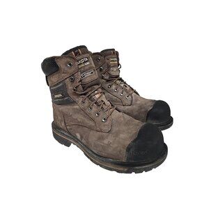 Dakota Men's 8537 8'' Quad Comfort Aluminum Toe Comp Plate Work Boot Brown 10.5W
